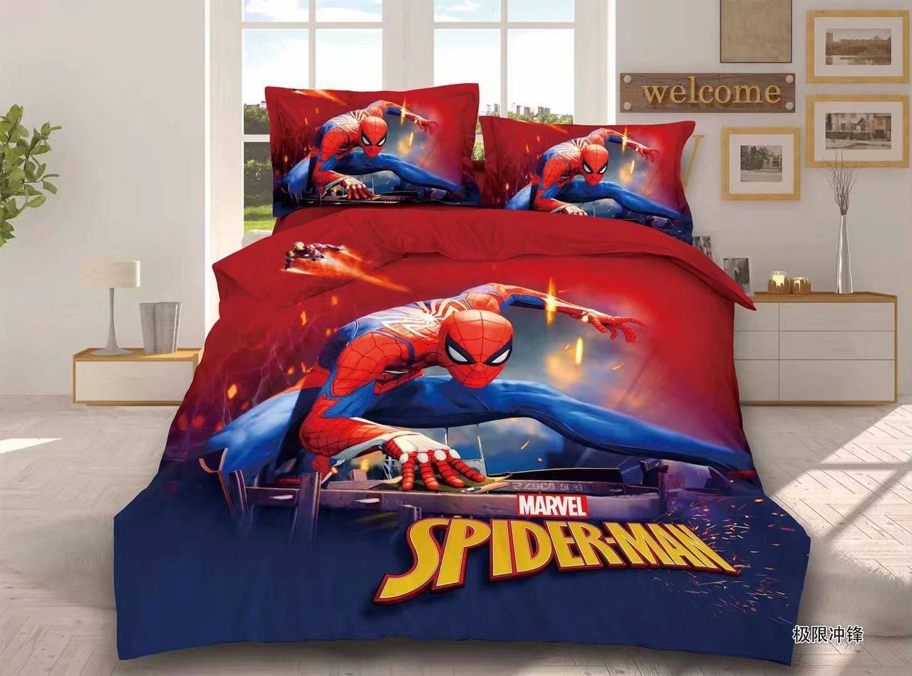 Kids Cartoon Bed Sheet Set - 4PC