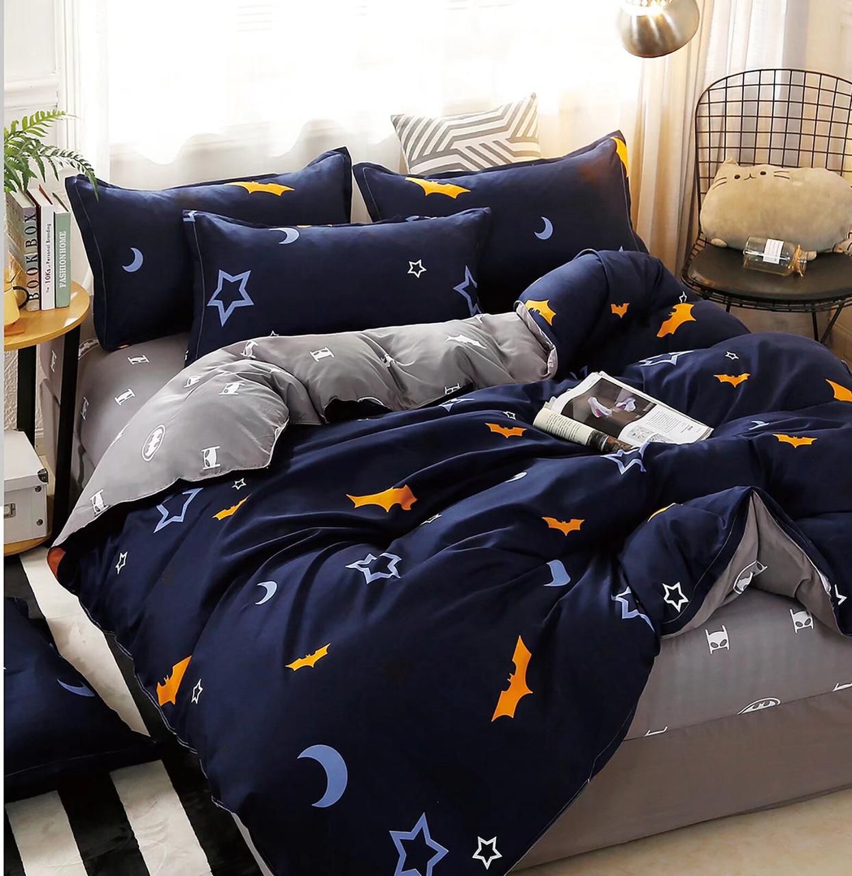 Kids Cartoon Bed Sheet Set - 4PC