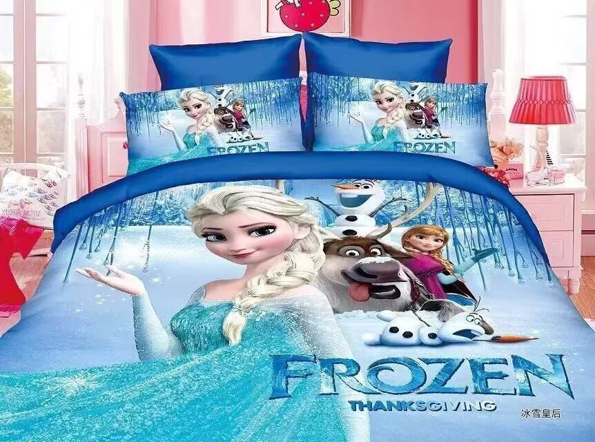 Kids Cartoon Bed Sheet Set - 4PC